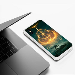 Чехол iPhone XS Max матовый Elden Ring key art, цвет: 3D-белый — фото 2