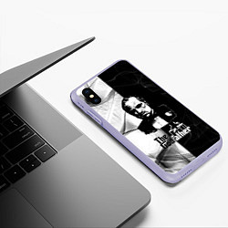 Чехол iPhone XS Max матовый Крёстный отец The Godfather, цвет: 3D-светло-сиреневый — фото 2