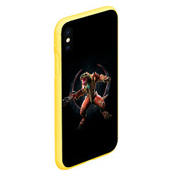 Чехол iPhone XS Max матовый Торговка плотью, цвет: 3D-желтый — фото 2