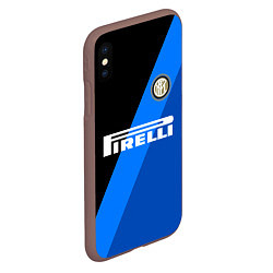 Чехол iPhone XS Max матовый INTERNATIONAL INTER MILAN, цвет: 3D-коричневый — фото 2