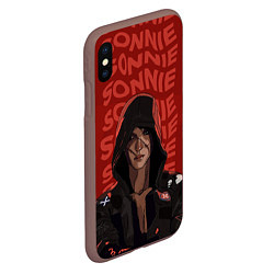 Чехол iPhone XS Max матовый Love Death And Robots Sonnie, цвет: 3D-коричневый — фото 2