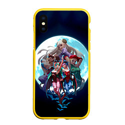 Чехол iPhone XS Max матовый Girls Fighter team, цвет: 3D-желтый