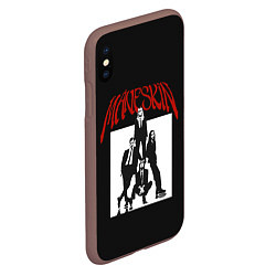 Чехол iPhone XS Max матовый Maneskin Rock Band, цвет: 3D-коричневый — фото 2