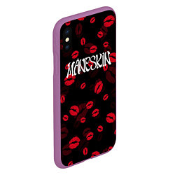 Чехол iPhone XS Max матовый Maneskin Монэскин Z, цвет: 3D-фиолетовый — фото 2