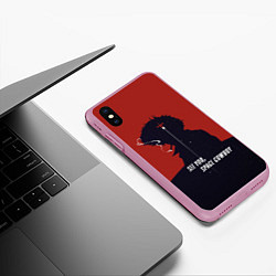 Чехол iPhone XS Max матовый Cowboy Bebop - Spike, цвет: 3D-розовый — фото 2