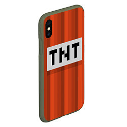 Чехол iPhone XS Max матовый TNT, цвет: 3D-темно-зеленый — фото 2