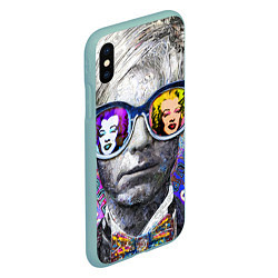 Чехол iPhone XS Max матовый Andy Warhol Энди Уорхол, цвет: 3D-мятный — фото 2