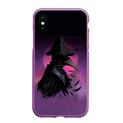 Чехол iPhone XS Max матовый Эйлин, цвет: 3D-фиолетовый