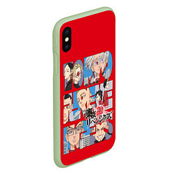 Чехол iPhone XS Max матовый Tokyo Revengers Токийские мстители Poster Z, цвет: 3D-салатовый — фото 2