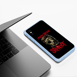 Чехол iPhone XS Max матовый COREY TAYLOR SLIPKNOT СЛИПКНОТ Z, цвет: 3D-голубой — фото 2