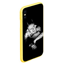 Чехол iPhone XS Max матовый Кейт Флинт, цвет: 3D-желтый — фото 2