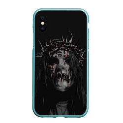 Чехол iPhone XS Max матовый Joey Jordison, цвет: 3D-мятный