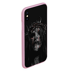 Чехол iPhone XS Max матовый Joey Jordison, цвет: 3D-розовый — фото 2