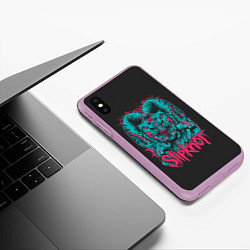Чехол iPhone XS Max матовый Slipknot Monster, цвет: 3D-сиреневый — фото 2