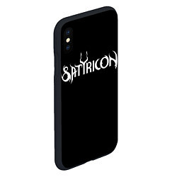 Чехол iPhone XS Max матовый Satyricon, цвет: 3D-черный — фото 2