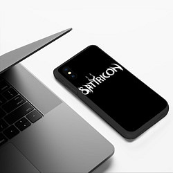 Чехол iPhone XS Max матовый Satyricon, цвет: 3D-черный — фото 2