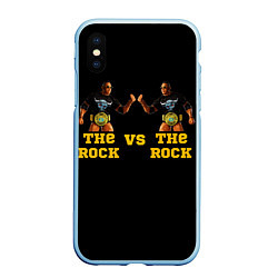 Чехол iPhone XS Max матовый The ROCK VS The ROCK