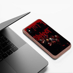 Чехол iPhone XS Max матовый SLIPKNOT СЛИПКНОТ Z, цвет: 3D-коричневый — фото 2