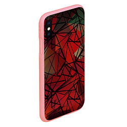 Чехол iPhone XS Max матовый Абстрактный геометрический, цвет: 3D-баблгам — фото 2