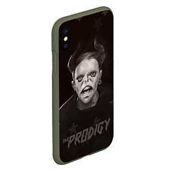 Чехол iPhone XS Max матовый Keith Flint THE PRODIGY Z, цвет: 3D-темно-зеленый — фото 2