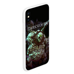 Чехол iPhone XS Max матовый Гнев Войны Darksiders Z, цвет: 3D-белый — фото 2