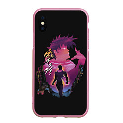 Чехол iPhone XS Max матовый Joseph Joestar, цвет: 3D-розовый