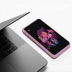 Чехол iPhone XS Max матовый Joseph Joestar, цвет: 3D-розовый — фото 2