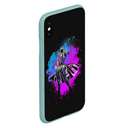 Чехол iPhone XS Max матовый Stardust Crusaders, цвет: 3D-мятный — фото 2