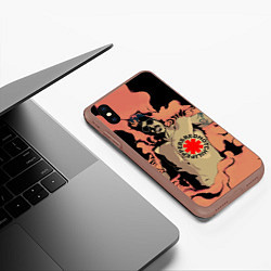 Чехол iPhone XS Max матовый RED HOT CHILI PEPPERS РЕД ХОТ ЧИЛИ ПЕППЕРС Z, цвет: 3D-коричневый — фото 2