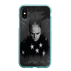 Чехол iPhone XS Max матовый Keith Charles Flint Кит Флинт Z, цвет: 3D-мятный