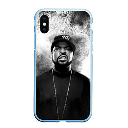 Чехол iPhone XS Max матовый Ice Cube Айс Куб Z, цвет: 3D-голубой