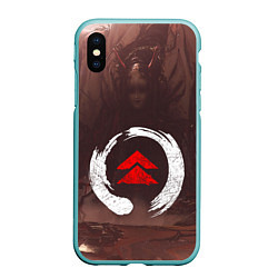 Чехол iPhone XS Max матовый Demon Tsushima Демон Z, цвет: 3D-мятный