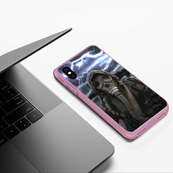 Чехол iPhone XS Max матовый S T A L K E R С Т А Л К Е Р, цвет: 3D-розовый — фото 2