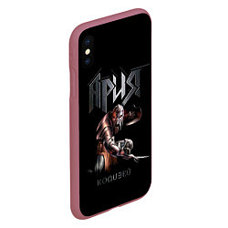Чехол iPhone XS Max матовый Ария - КОЛИЗЕЙ, цвет: 3D-малиновый — фото 2