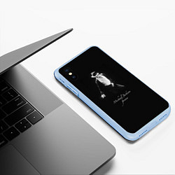 Чехол iPhone XS Max матовый Майкл Джексон Билли Джин, цвет: 3D-голубой — фото 2