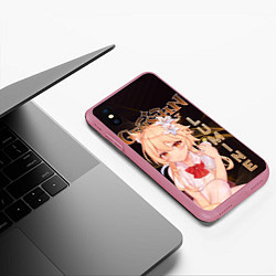 Чехол iPhone XS Max матовый Люмин Genshin Impact, цвет: 3D-малиновый — фото 2