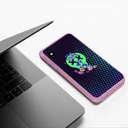 Чехол iPhone XS Max матовый Brawl Stars - Bad Randoms, цвет: 3D-розовый — фото 2