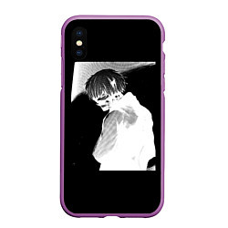 Чехол iPhone XS Max матовый Dead Inside TOKYO GHOUL, цвет: 3D-фиолетовый