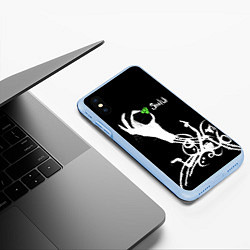 Чехол iPhone XS Max матовый Snatch: Emerald, цвет: 3D-голубой — фото 2