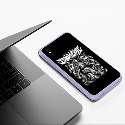 Чехол iPhone XS Max матовый BabyMetal Art, цвет: 3D-светло-сиреневый — фото 2