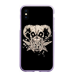 Чехол iPhone XS Max матовый BabyMetal в челюстях демона