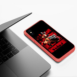Чехол iPhone XS Max матовый Red Dead Redemption 2, цвет: 3D-красный — фото 2