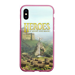 Чехол iPhone XS Max матовый Оплот Heroes of Might and Magic 3 Z, цвет: 3D-малиновый