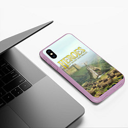 Чехол iPhone XS Max матовый Оплот Heroes of Might and Magic 3 Z, цвет: 3D-сиреневый — фото 2