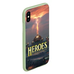 Чехол iPhone XS Max матовый Heroes of Might and Magic HoM Z, цвет: 3D-салатовый — фото 2