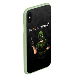 Чехол iPhone XS Max матовый Капрал Адриан Opposing Force Z, цвет: 3D-салатовый — фото 2