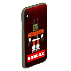 Чехол iPhone XS Max матовый ROBLOX РОБЛОКС Z, цвет: 3D-темно-зеленый — фото 2
