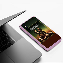 Чехол iPhone XS Max матовый Maneskin в лучах заката, цвет: 3D-сиреневый — фото 2