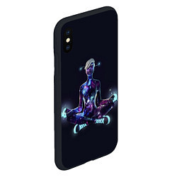 Чехол iPhone XS Max матовый Galaxy Scout, цвет: 3D-черный — фото 2