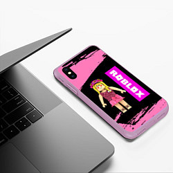 Чехол iPhone XS Max матовый BARBIE ROBLOX РОБЛОКС Z, цвет: 3D-сиреневый — фото 2